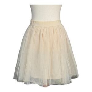 Lauren Conrad Disney Cinderella Tulle Skirt Cream Knee Length Winter Party  XL